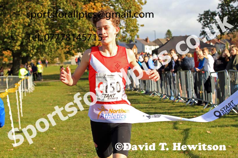 Boys under-15s 2022 Northern Cross Country Relays, Graves Park, Sheffield. Photo: David T. Hewitson/Sports for All Pics